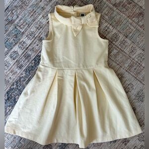 Janie And Jack Yellow Bow Dress (Girls Size 4)